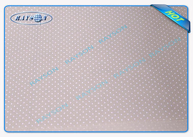 Kekuatan Baik Anti Slip PP Spunbonded Furniture Non Woven Fabric dengan PVC Dots