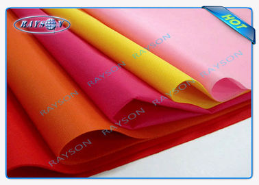 Biru / Pink / Kuning PP Non Woven taplak meja, Spunbond Nonwoven Fabric Flower Packing