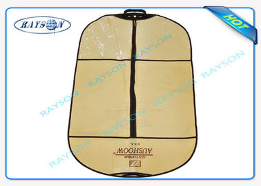 Tahan lama 60gsm - 120gsm Non Woven Fabric Bags Suit Cover untuk Suit Dustproof