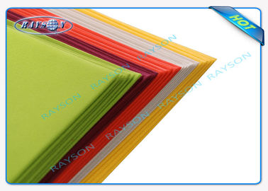 45gsm Spunbond Non Woven Fabric Taplak meja putih Pantone Color yang cocok