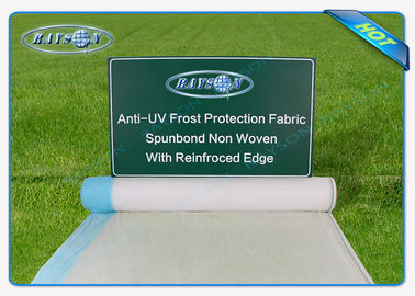 25.6m Lebar Anti-UV Weed-kontrol Transparan Mat Pertanian, White Landscape Fabric