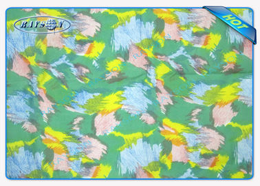 Mode Timbul Pola 3 Warna Dicetak Putih PP Spunbond Fabric Gulung