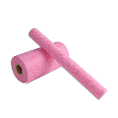 Pink Embossed Pp Non Woven Wrapping Paper Bahan Pembungkus Kado