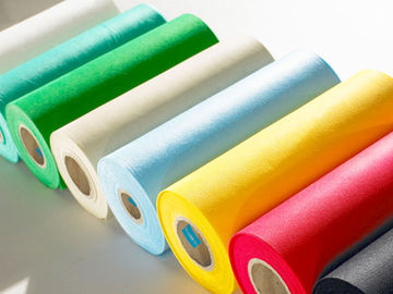 100% Biodegradable PP Spunbond Non Woven Fabric Rolls / Kain Bukan Tenunan Lebar 5cm - 320cm