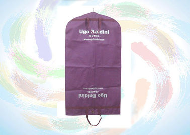 Custom Multi Color Folding Non Woven Suit Cover dengan Handle, PortableNon Woven Fabric Bags
