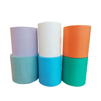 100% Polypropylene Rainbow Color Spunbond Non Woven Fabric Untuk Masker Wajah 3ply