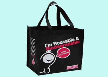 Reusable Spunbond dicetak PP Non Woven Bag untuk pameran, ramah lingkungan