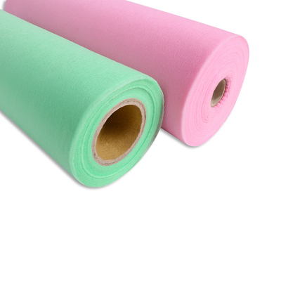 Dispoable Spunbond Non Woven Massage Table Bed Sheet Dengan Lubang Wajah Warna Pink Biru