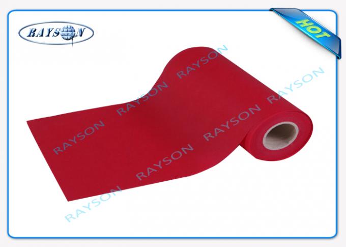 Red / beige / biru besar gulungan polypropylene non Spunbond kain tenun untuk kemasan bahan