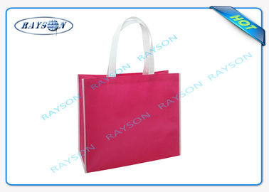 Menangani Red 100% Virgin Polypropylene PP Non Woven Shopping Bag Silkscreen Printing
