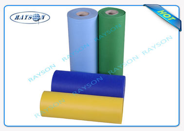 Keras Soft Black Putih Biru Polypropylene Non - woven Fabric / Spunbond Fabric