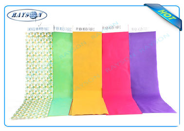 Fabric Full Range Warna Disesuaikan Percetakan Corak PP Non Woven untuk taplak meja