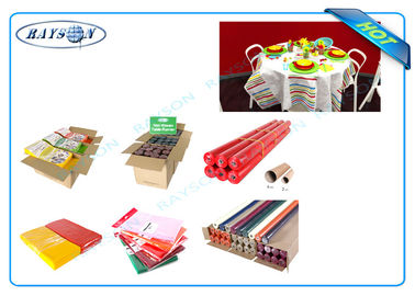 Fabric Full Range Warna Disesuaikan Percetakan Corak PP Non Woven untuk taplak meja
