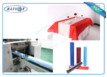 Fabric Full Range Warna Disesuaikan Percetakan Corak PP Non Woven untuk taplak meja
