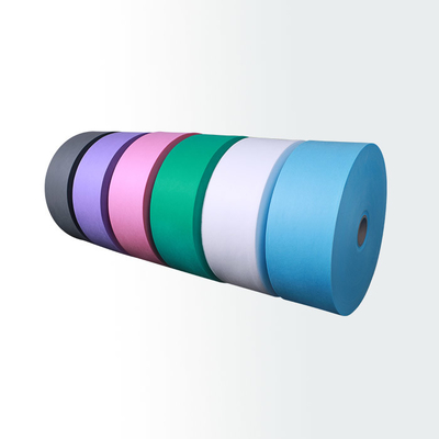 Warna-warni Lembut PP Spunbond 3ply Masker Wajah Non Woven Fabric Untuk Produk Medis