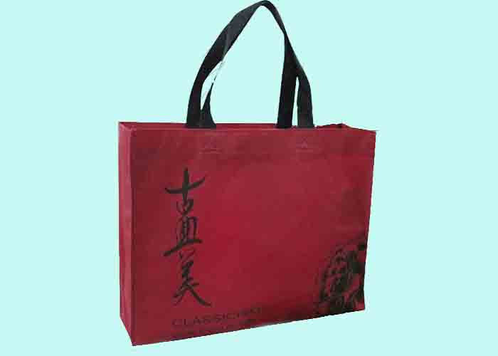Besar dan Kecil Reusable Spunbond Printed PP Non Woven Bag untuk Shopping Mall dan Toko Ritel